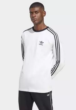 Футболка с длинным рукавом Adicolor Classics 3-Stripes adidas Originals, белый