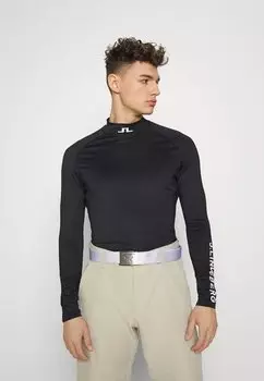 Футболка с длинным рукавом AELLO SOFT COMPRESSION J.LINDEBERG Sports, черный