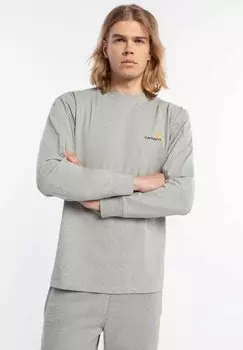 Футболка с длинным рукавом American Script Carhartt WIP, цвет szary