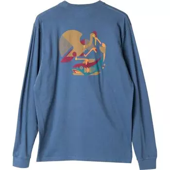 Футболка с длинным рукавом Angling blues Kavu, синий