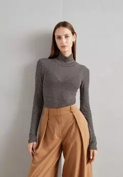 Футболка с длинным рукавом Anna Field, черный/бежевый