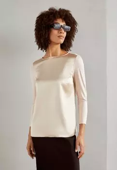 Футболка с длинным рукавом Anna Field, кремового цвета