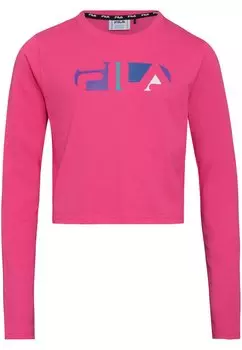 Футболка с длинным рукавом Apparel Biebern Cropped Fila, цвет fuchsia purple