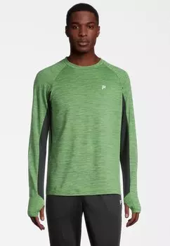 Футболка с длинным рукавом APPAREL REDDING Fila, темный лесной меланж