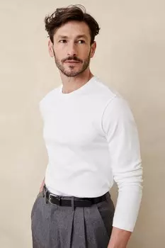 Футболка с длинным рукавом Banana Republic, белый