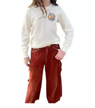 Футболка с длинным рукавом Beach Boys Organic белого цвета ROWDY SPROUT