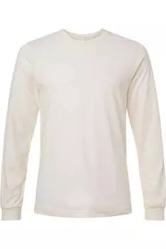 Футболка с длинным рукавом BELLA + CANVAS Heather CVC, цвет heather natural