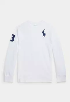 Футболка с длинным рукавом BIG PONY COTTON JERSEY LONG-SLEEVE TEE Ralph Lauren, белый