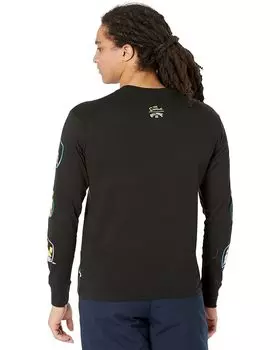 Футболка с длинным рукавом Billabong Simpsons Family Stacked Long Sleeve Tee, черный
