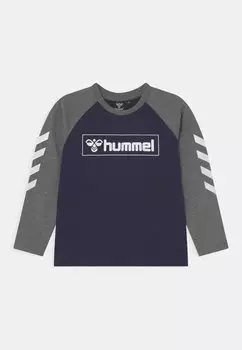 Футболка с длинным рукавом Box Unisex Hummel, цвет black iris