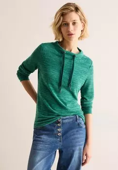 Футболка с длинным рукавом Cecil, темно-зеленый