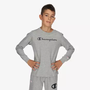 Футболка с длинным рукавом cha223b805 Champion, серый