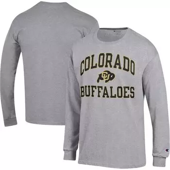 Футболка с длинным рукавом Champion Colorado Buffaloes, серый