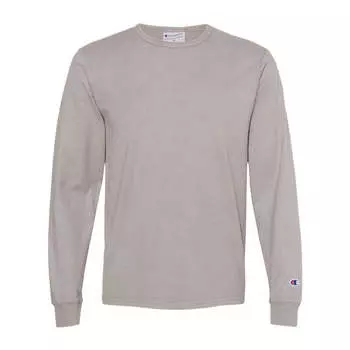 Футболка с длинным рукавом Champion Garment-Dyed, цвет concrete