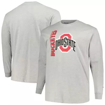 Футболка с длинным рукавом Champion Ohio State Buckeyes, серый