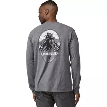 Футболка с длинным рукавом Chouinard crest Patagonia, цвет gravel heather