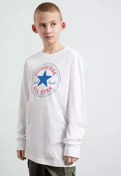 Футболка с длинным рукавом Chuck Patch Long Sleeve Tee Unisex Converse, белый