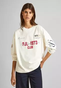 Футболка с длинным рукавом Clarendom Pepe Jeans, кремового цвета