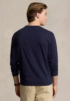 Футболка с длинным рукавом CLASSIC FIT JERSEY LONG SLEEVE T SHIRT Ralph Lauren, темно-синий