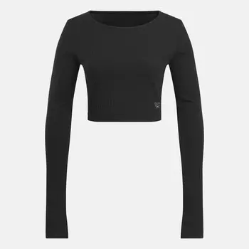 Футболка с длинным рукавом Classics Wardrobe Essentials Reebok, черный