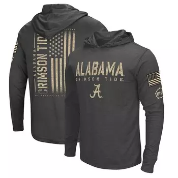 Футболка с длинным рукавом Colosseum Alabama Crimson Tide, черный
