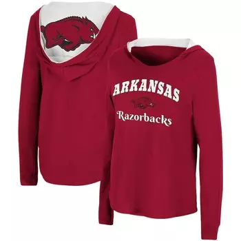 Футболка с длинным рукавом Colosseum Arkansas Razorbacks, кардинал