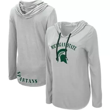 Футболка с длинным рукавом Colosseum Michigan State Spartans, серый