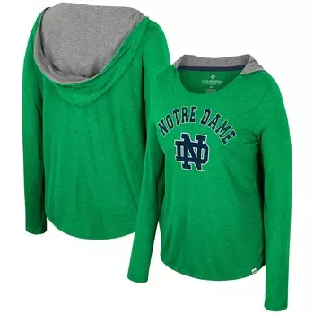 Футболка с длинным рукавом Colosseum Notre Dame Fighting Irish, зеленый