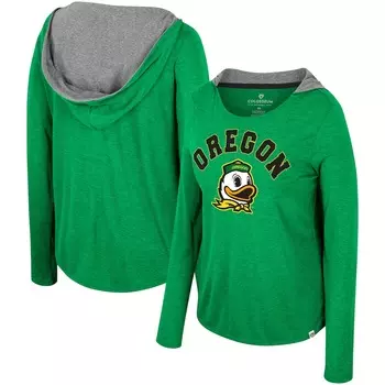 Футболка с длинным рукавом Colosseum Oregon Ducks, зеленый