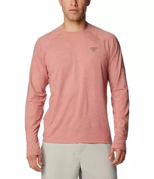 Футболка с длинным рукавом Columbia PFG Uncharted, красный