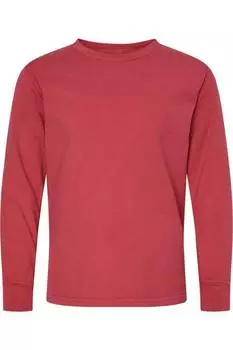 Футболка с длинным рукавом ComfortWash by Hanes Garment-Dyed Youth, цвет crimson fall