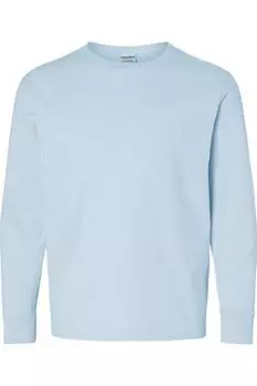 Футболка с длинным рукавом ComfortWash by Hanes Garment-Dyed Youth, цвет soothing blue