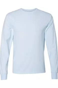 Футболка с длинным рукавом ComfortWash by Hanes Garment-Dyed, цвет soothing blue