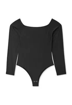 Футболка с длинным рукавом CON SCOLLO SHIFFER A UNITA Terranova, черный