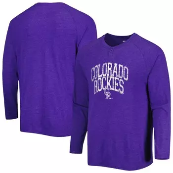 Футболка с длинным рукавом Concepts Sport Colorado Rockies, фиолетовый