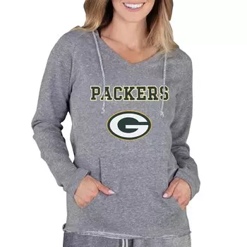 Футболка с длинным рукавом Concepts Sport Green Bay Packers, серый
