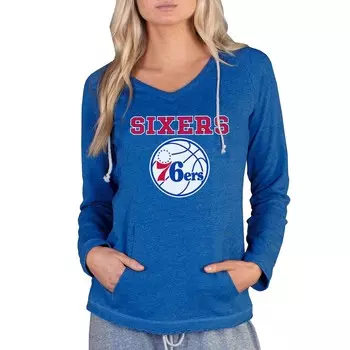 Футболка с длинным рукавом Concepts Sport Philadelphia 76Ers, роял