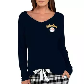 Футболка с длинным рукавом Concepts Sport Pittsburgh Steelers, черный