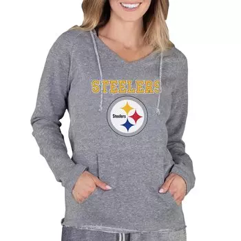 Футболка с длинным рукавом Concepts Sport Pittsburgh Steelers, серый