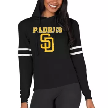 Футболка с длинным рукавом Concepts Sport San Diego Padres, черный