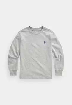 Футболка с длинным рукавом COTTON JERSEY LONG SLEEVE T-SHIRT Ralph Lauren, серый