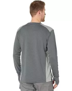 Футболка с длинным рукавом Dickies Temp-iQ 365 Long Sleeve Tee, цвет Dark Gray Heather/Gray Back