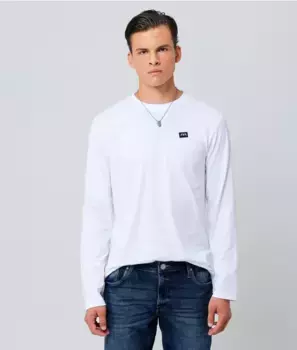 Футболка с длинным рукавом Draco Retro Jeans, белый