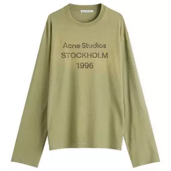 Футболка с длинным рукавом Edden u 1996 Acne Studios, цвет olive green