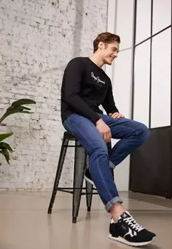 Футболка с длинным рукавом Eggo Pepe Jeans, черный