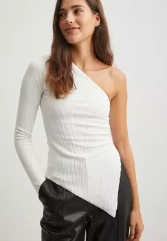 Футболка с длинным рукавом EINRMELIGES NA-KD, кремовый