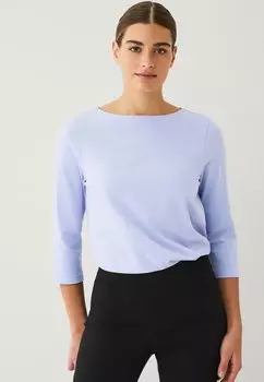 Футболка с длинным рукавом Ellos Collection, светло-голубой