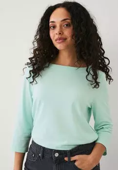 Футболка с длинным рукавом Ellos Collection, светло-зеленый