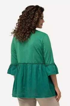 Футболка с длинным рукавом EMPIRE TULIP SLEEVE Ulla Popken, цвет Emerald