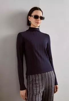 Футболка с длинным рукавом Esprit, темно-синяя